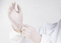 Medizinisches Wegwerflatex-Handschuh-transparentes elastisches Pulver-freier Nahrungsmittelgrad-Schutz