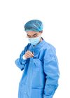 Nichtgewebte Laborkittel-blaue Wegwerfkleiderunisexkrankenhaus-Uniform-medizinischer Overall-Anzug