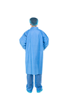 Nichtgewebte Laborkittel-blaue Wegwerfkleiderunisexkrankenhaus-Uniform-medizinischer Overall-Anzug