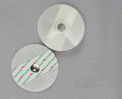Wegwerfrunde Ecg-Elektroden-Anschlussleitung AgCI-Sensor-weißer Schaum-nichtgewebte Auflage
