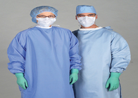 Verstärkte chirurgisches Kleiderfarbeblaue materielle nichtgewebte Größen-Wegwerfkundenbezogenheit