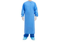 Nicht gesponnenes steriles chirurgisches Kleidwegwerfblau verstärktes chirurgisches Kleid