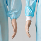 Blaues pp.-PET imprägniern chirurgisches Wegwerfkleid mit elastischen Stulpen