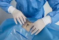 Chirurgische sterile Wegwerfaugen drapieren mit flüssigem Auffangbehälter