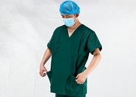 Krankenhaus verwenden medizinisches chirurgisches scheuern V-Ausschnitt 100% des Klagen-kurzen Ärmels Baumwoll