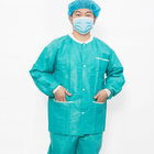 Ziehseile Schließung Icu Scrub Anzug 2 Taschen für chirurgische Zentren / Weiß Blau Grün Rosa
