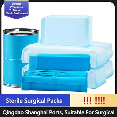 Latexfreie Einweg-OP-Sets mit Ultraschallnaht und Packungsinhalt 1/30/50 Karton für sterile Eingriffe