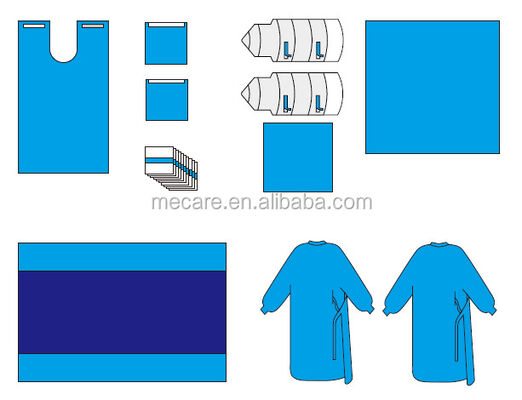 Latexfreie Einweg-OP-Sets mit hochabsorbierenden Materialien und 3 Jahren Haltbarkeit für den Krankenhausgebrauch