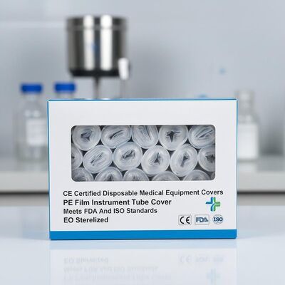 CE-zertifizierte Einweg-Abdeckungen für medizinische Geräte PE-Folien-Instrumentenrohrabdeckung Erfüllt FDA- und ISO-Standards EO-sterilisiert