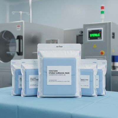 OEM/ODM sterile chirurgische Sets mit Vliesstoff und mehreren Sterilisationsmethoden für Angiographie und chirurgische Anwendungen
