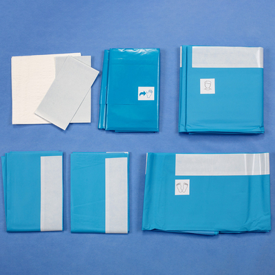 45gSMS Steril Einweg-Universal Chirurgische Vorhänge Kits 80 * 145cm
