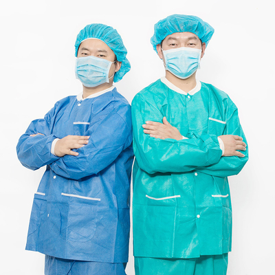 Einweg-Scrub-Anzug und Hosen für das Krankenhaus Krankenschwester-Arzt-Anzug Zwei-Teil-Set T-Shirt und Hosen