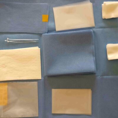 Sterile chirurgische Sets für die Dampfsterilisation mit Vliesstoff und Angiographie-Set für Krankenhäuser